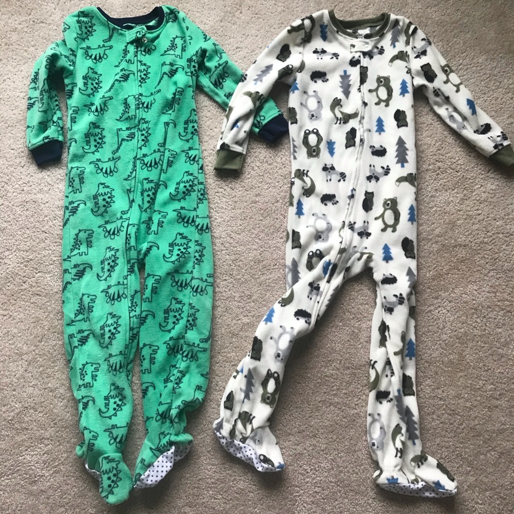 Bundle zip up Pajamas toddler boy